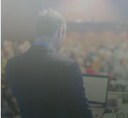 A man giving a presentation